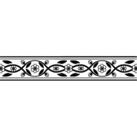 Elegant Floral Border, Vintage , Decorative Element, alternate version 225 vector