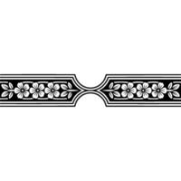Elegant Floral Border, Vintage Element, alternate version 37 vector