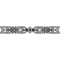 Elegant Floral Border, Vintage , Decorative Element, alternate version 232 vector