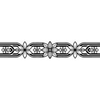 Elegant Floral Border, Vintage , Decorative Element, alternate version 234 vector