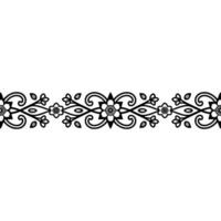 Elegant Floral Border, Vintage , Decorative Element, alternate version 235 vector