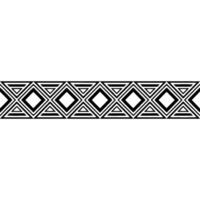 Geometric Deco Border, Minimalist Pattern, Monochrome vector
