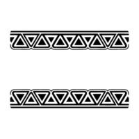 Geometric Deco Border, Stylized Triangle Pattern, Triangles vector
