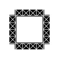 Geometric Frame, Minimalist , Negative Space, Modern Pattern vector
