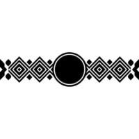Geometric Border, Circular Focal Point, Minimalist vector