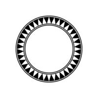 Geometric Tribal Circle, Minimalist - Triangle vector