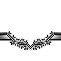 Minimalist Branch Border, Elegant Element vector