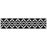 Geometric Wave Border, Minimalist, Symmetry vector