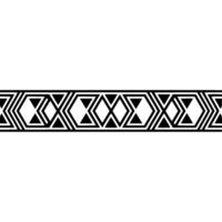 Geometric Deco Border, Monochromatic Pattern vector