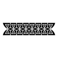 Geometric Tribal Border, Minimalist, alternate version 11 vector