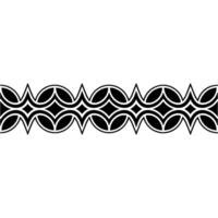 Geometric Wave Border, Art Deco Style, Line vector