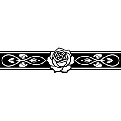 Elegant Rose Border, Vintage , Decorative Element