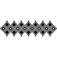 Geometric Diamond Border, Art Deco Style, Pattern vector
