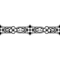 Intricate Celtic Border, Vintage Ornamentation - Linear vector