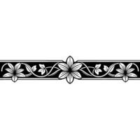 Elegant Floral Border, Vintage , Decorative Element, alternate version 250 vector