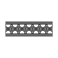 Geometric Deco Border, Minimalist , Subtle Texture - Pattern vector
