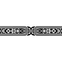 Art Deco Floral Border, Elegant Element - Motif vector