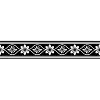 Elegant Floral Border, Vintage , Decorative Element, alternate version 257 vector