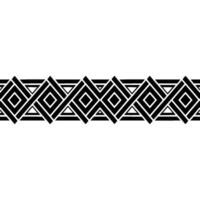 Geometric Deco Border, Black White Pattern, Geometry vector