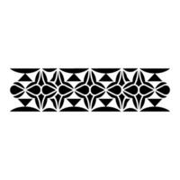 Geometric Tribal Border, Minimalist, alternate version 12 vector