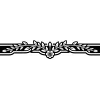 Elegant Floral Border, Vintage Element, alternate version 41 vector