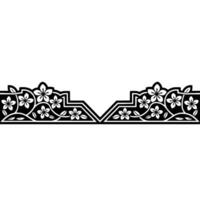 Elegant Floral Border, Vintage , Decorative Element, alternate version 260 vector