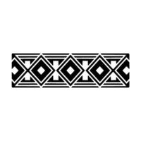 Geometric Border, Black White Deco Pattern, Art deco vector