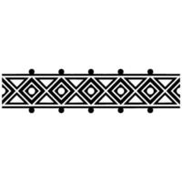 Geometric Deco Border, Minimalist Pattern - Ornament vector