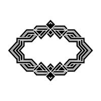 Geometric Deco Frame, Minimalist , Elegant Border - Abstract vector