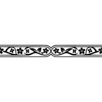 Elegant Floral Border, Vintage , Decorative Element, alternate version 272 vector