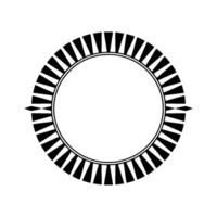 Minimalist Circular Emblem, Geometric Progression vector