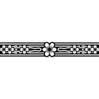Elegant Floral Border, Vintage Element, alternate version 47 vector
