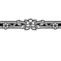 Elegant Floral Border, Vintage , Decorative Element, alternate version 283 vector