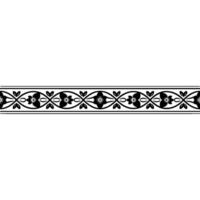 Elegant Floral Border, Vintage , Decorative Element, alternate version 284 vector