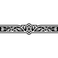 Elegant Floral Border, Vintage , Decorative Element, alternate version 286 vector