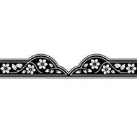 Elegant Floral Border, Vintage , Decorative Element, alternate version 292 vector