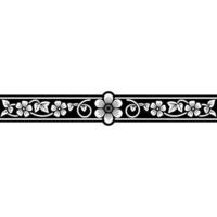 Elegant Floral Border, Vintage , Decorative Element, alternate version 293 vector
