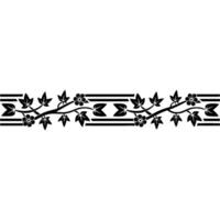 Elegant Japanese Maple Border, Minimalist vector