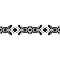 Art Deco Botanical Border, Elegant Decorative Element vector