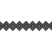 Geometric Border, Stylized Diamond Pattern, Minimalist - Decorative vector