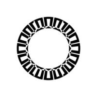 Geometric Circle Motif, Minimalist , Circular Pattern vector