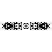 Elegant Floral Border, Vintage , Decorative Element, alternate version 300 vector