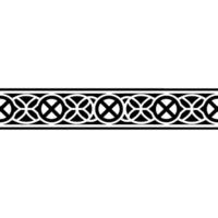 Intricate Celtic Border, Vintage Ornamentation, Decorative Element, Textile vector