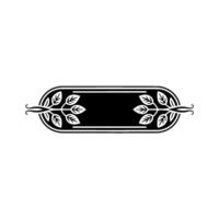 Elegant Botanical Frame, Vintage Element, Emblem vector