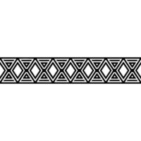 Geometric Deco Border, Minimalist Pattern - Retro vector