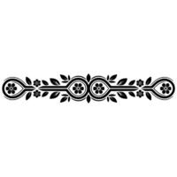 Elegant Floral Border, Vintage Element, alternate version 51 vector