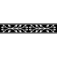 Stylized Branch Border, Minimalist , Elegant Accent vector