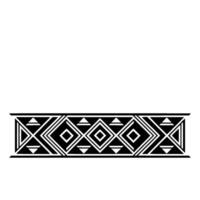 Geometric Tribal Border, Art Deco Style, Linear vector