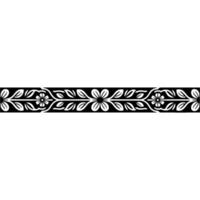 Elegant Floral Border, Vintage , Decorative Element, alternate version 309 vector