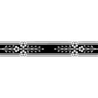 Elegant Floral Border, Vintage , Decorative Element, alternate version 312 vector